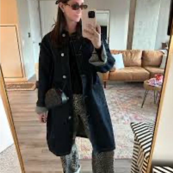 TRF Denim Trench Coat. Size XL - Picture 9 of 13